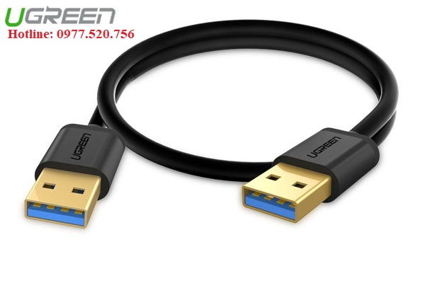 Cáp USB 3.0 2 đầu đực dài 0.5m Ugreen 10369 Male to Male